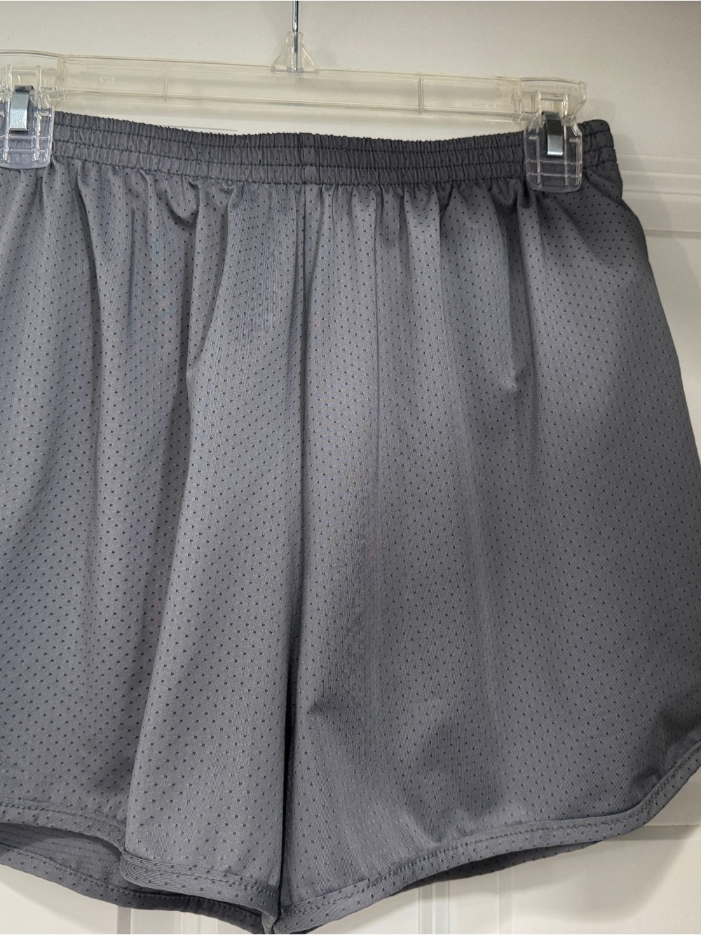 Augusta Sportswear Gray Athletic Mesh Shorts; built in underwear, elastic waist
